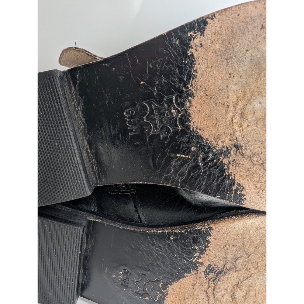 Lucchese 🐎Kaylee Buckle Boot Black Leather Biker Equestrian Riding - size 6.5 - Picture 15 of 15